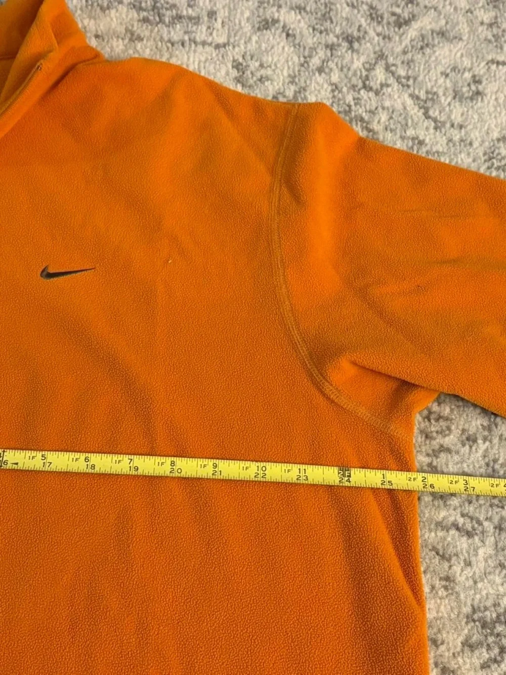 Orange Nike Therma-Fit Fleece Quarter Zip Shirt Size XL